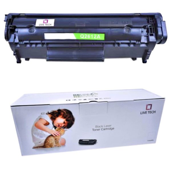 Live Tech 12A Black Laser Toner Cartridge Campatible for Laser Printer