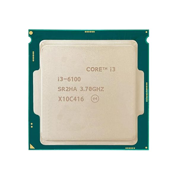 Core i3 6100 6th Gen, 3.7 GHz, LGA1151 (H110/B150), 2C/4T, 3MB Cache, 51W TDP, HD Graphics 530, Budget Gaming/Office CPU with Warranty