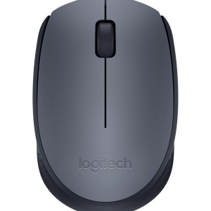 Logitech M170 Wireless Mouse, 2.4 GHz with USB Mini Receiver, Optical Tracking, 12-Months Battery Life, Ambidextrous PC/Mac/Laptop - Grey/Black